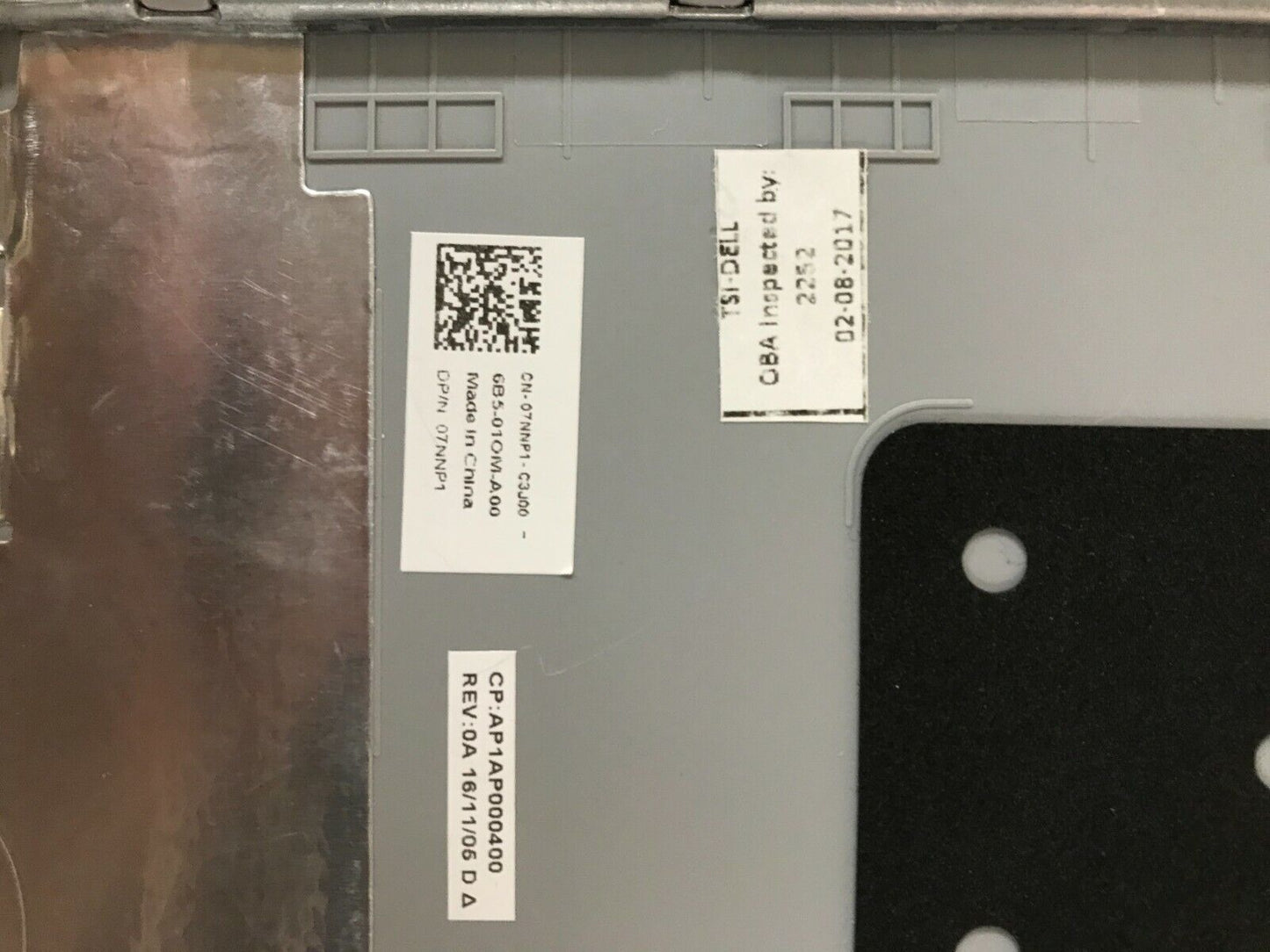 DELL INSPIRON 15 5558 LCD SILVER BACK COVER LID 7NNP1 07NNP1