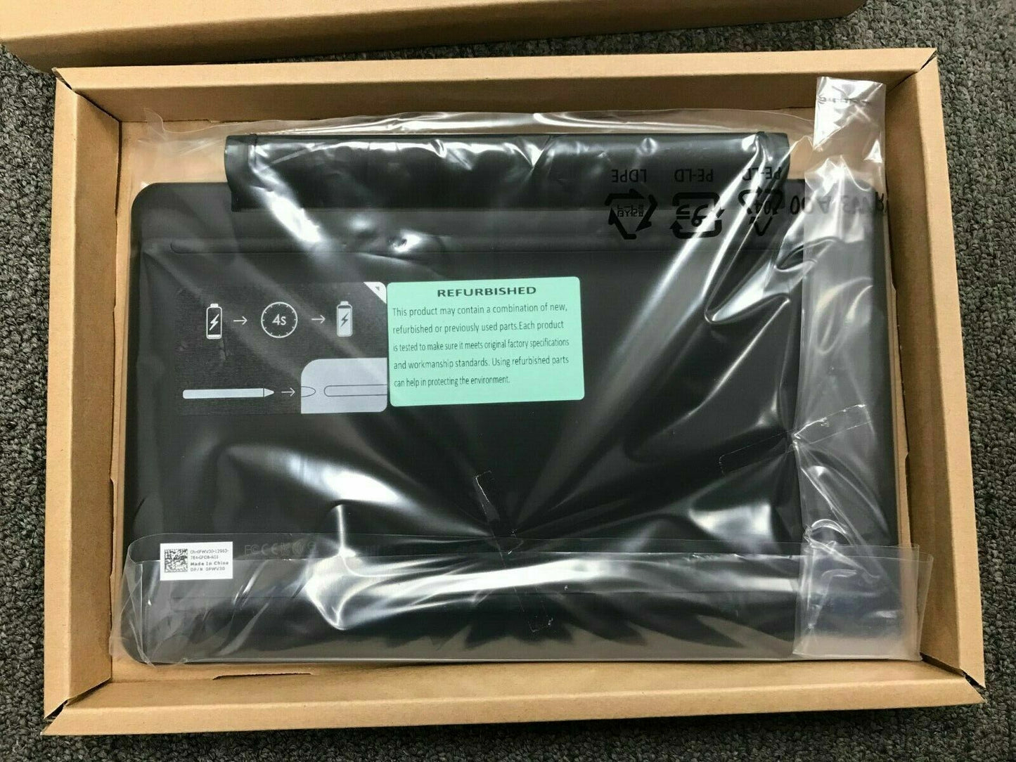FWV30 DELL LATITUDE 11 KEYBOARD W/ BUILT IN STYLUS RECHARGEABLE BATTERY NO PEN