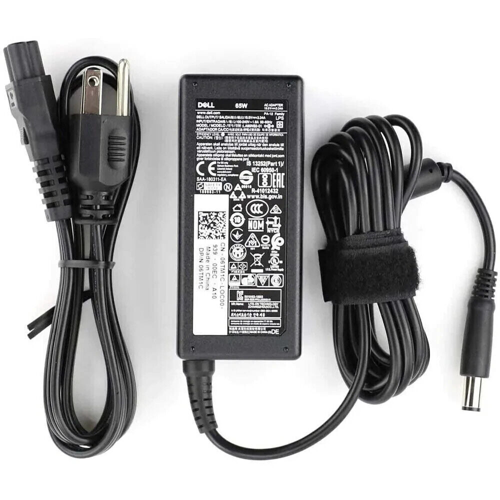 Lot of 5 OEM Dell Laptop Charger AC Power Adapter 19.5V 3.34A 65W PA-12