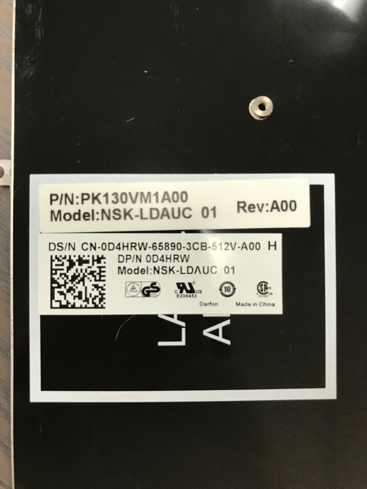 Dell Latitude E7240 Non-Backlit US Keyboard D4HRW, 0DHRW