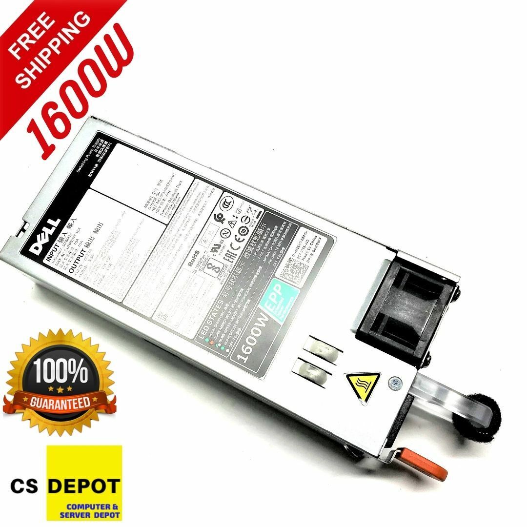 Dell 1600W EPP 685W7 Power Supply PowerEdge R640 R740 R740XD R830 R940 T630 FX2S