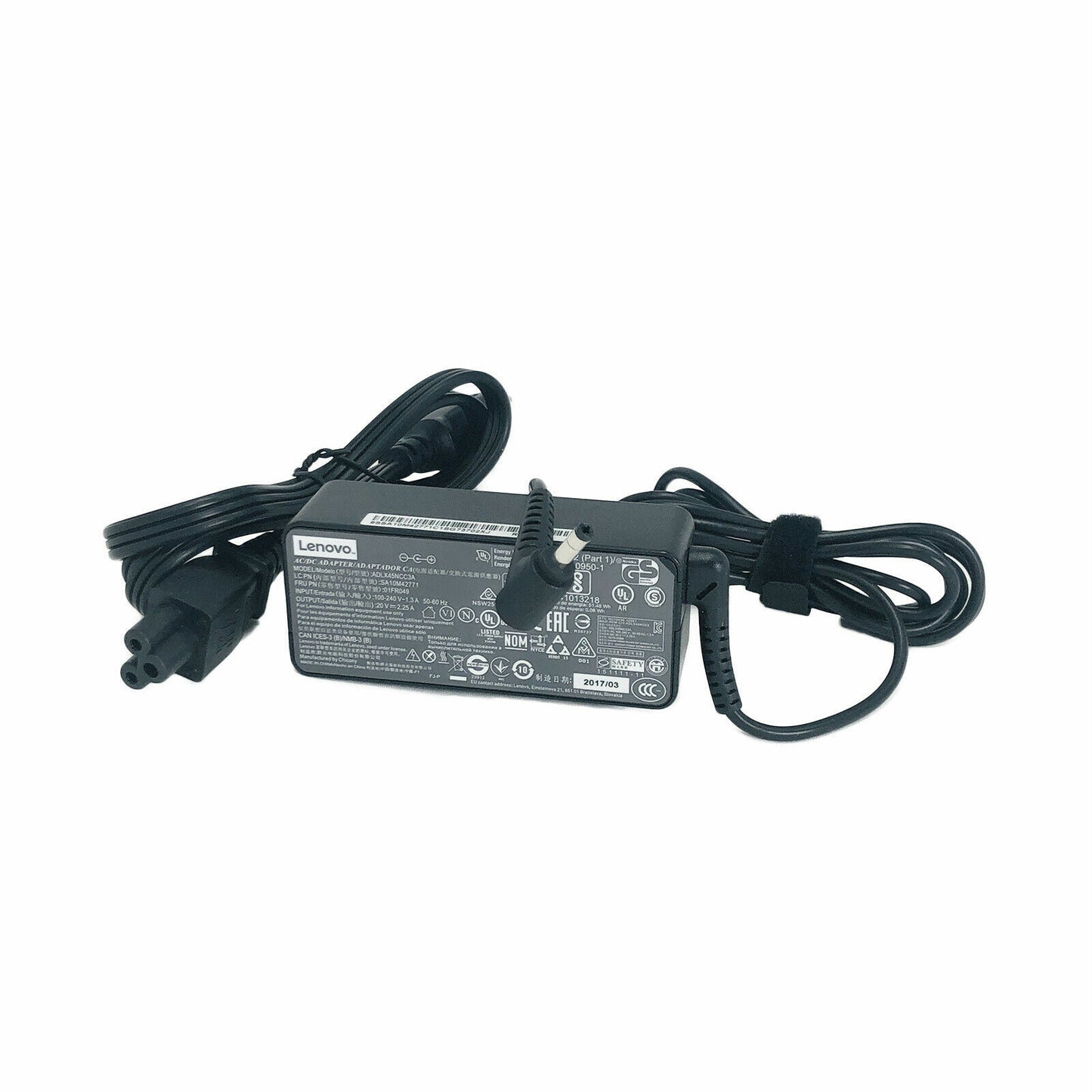 Genuine Lenovo AC Adapter 20V 2.25A 45W ADLX45NCC3A SA10M42771 01FR049 w/PC OEM