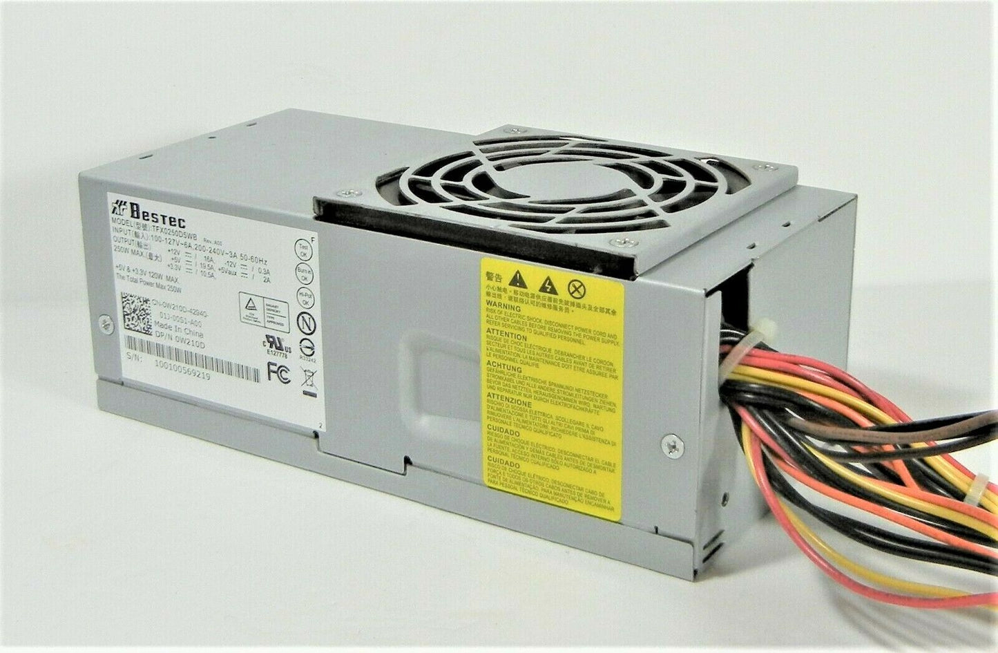 Dell 250W 390 790 990 3010 7010 9010 DT Replacement Power Supply W210D