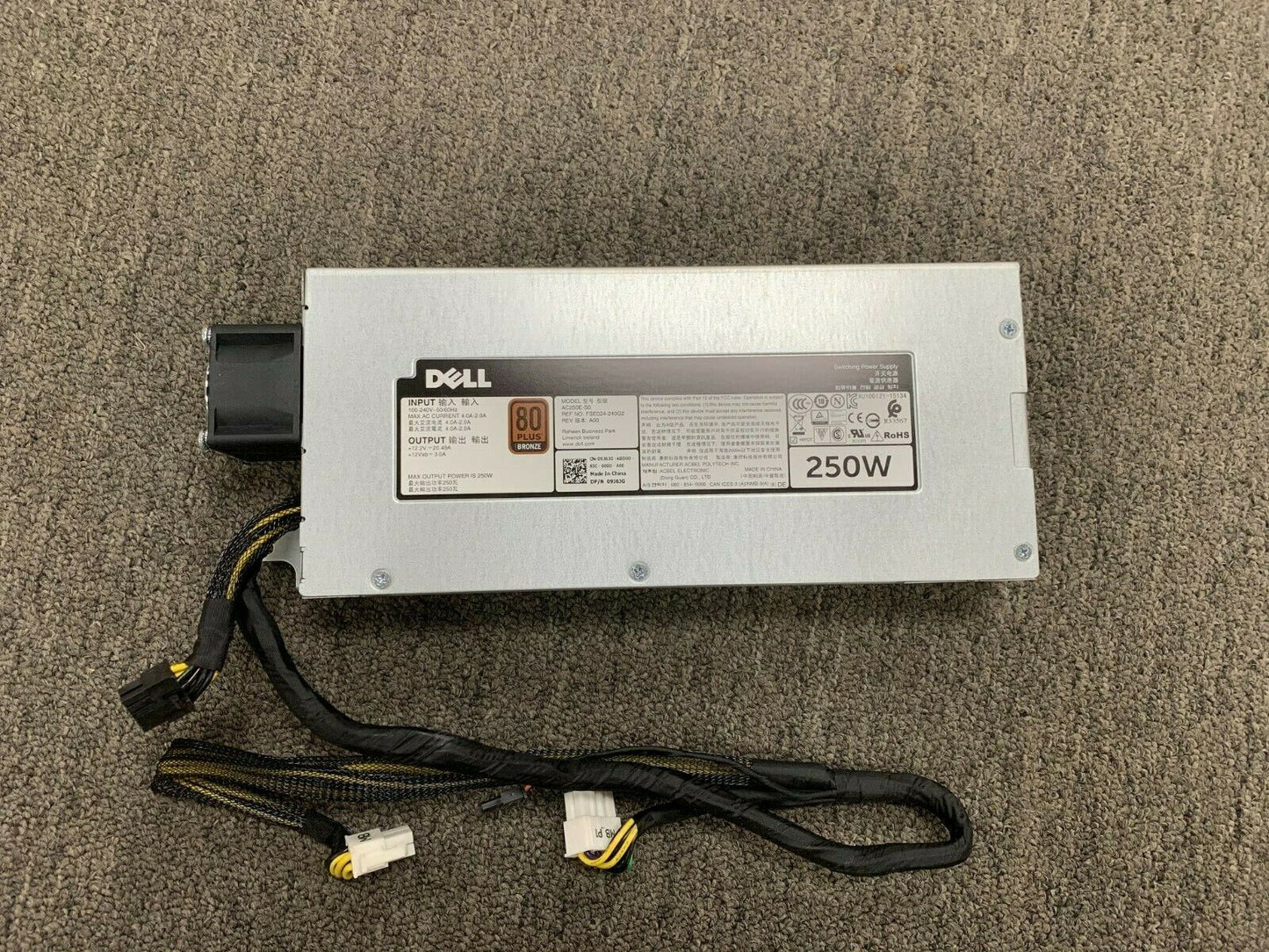 NEW OEM Dell Switching Power Supply 250W P59VM 9J6JG 80 Plus Bronze FOR R230