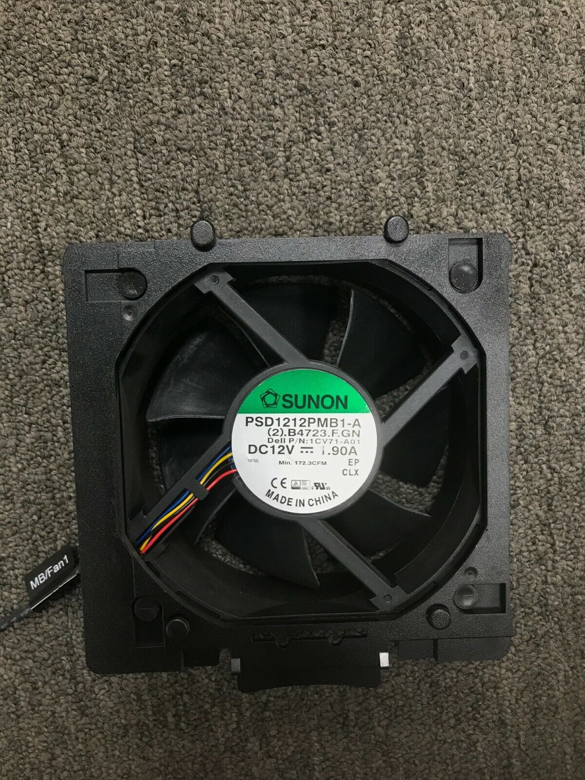 Genuine OEM Dell PowerEdge T430 Rear Fan Assembly 17MK3 6051B0719101 4-Pin Cable
