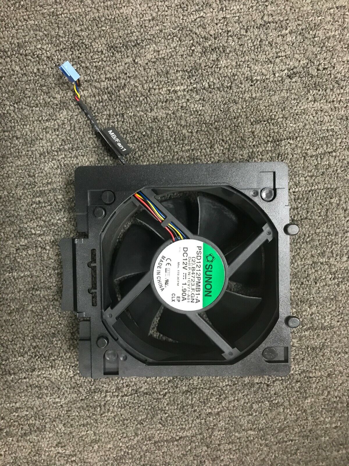 Genuine OEM Dell PowerEdge T430 Rear Fan Assembly 17MK3 6051B0719101 4-Pin Cable
