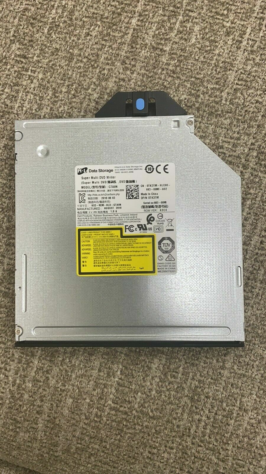 TK3TM Dell PowerEdge Optical Drive DVD R430 R610 R720 R730 R820 R910 R920