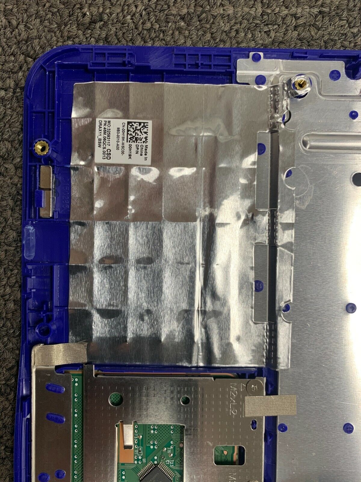 NEW 0NGRGR Keyboard With Palmrest Touchpad Blue 11.6" FOR Dell Inspiron 11 3168