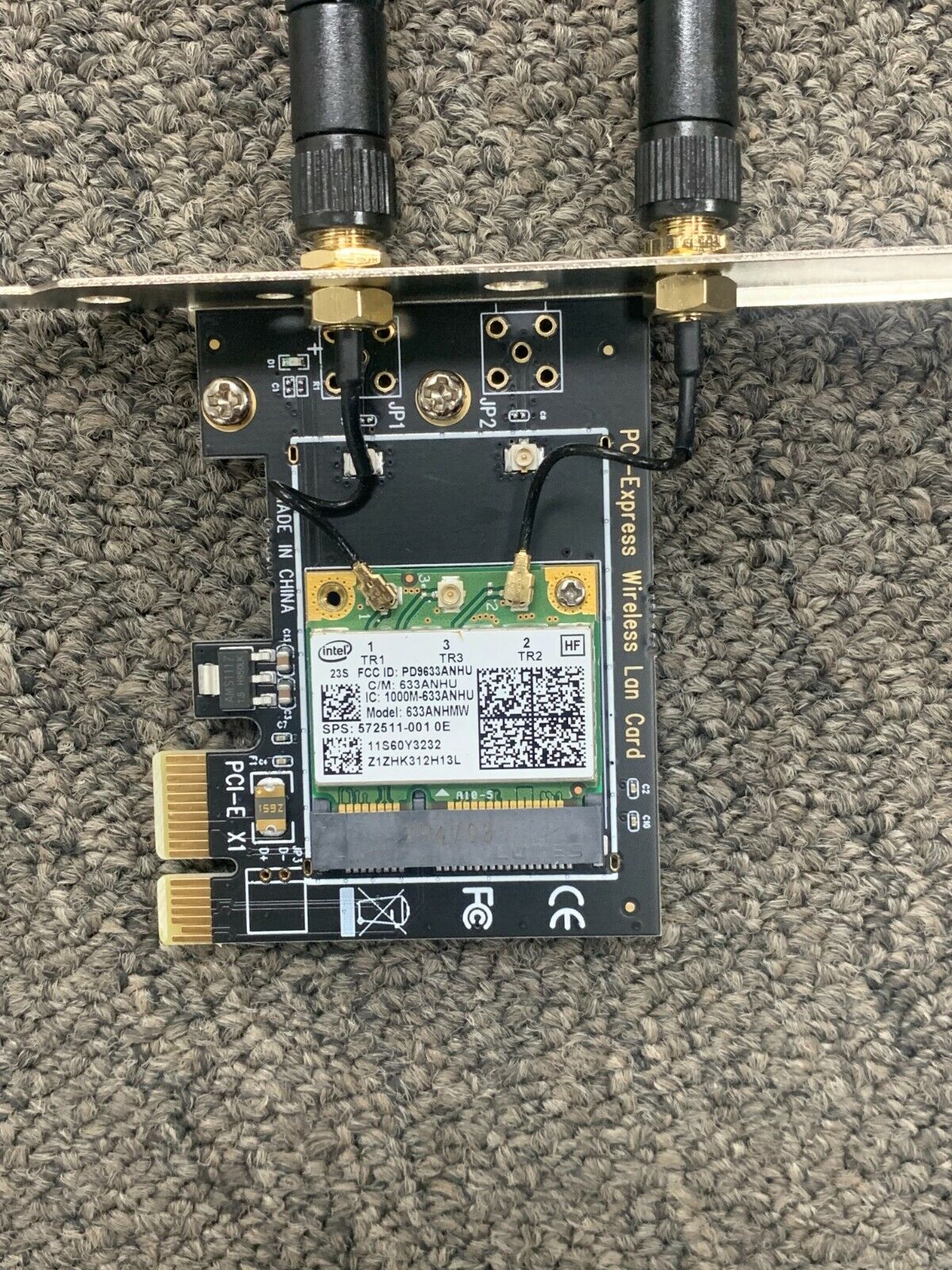 Dual Band 450Mbps 2.4/5Ghz Wireless PCI-E intel 6300 WiFi Adapter Card Desktop