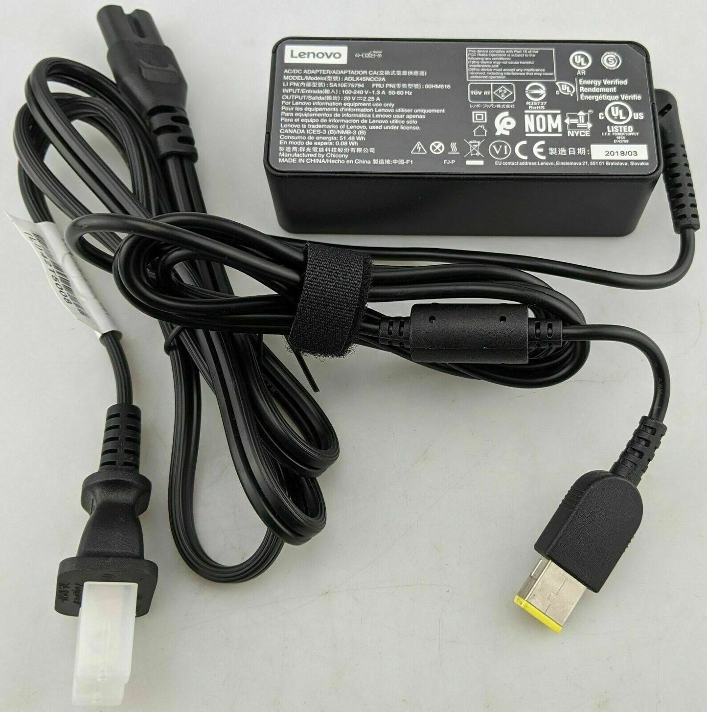 Lenovo Thinkpad Laptop Charger AC Adapter Power Supply 45W 20V 2.25A OEM