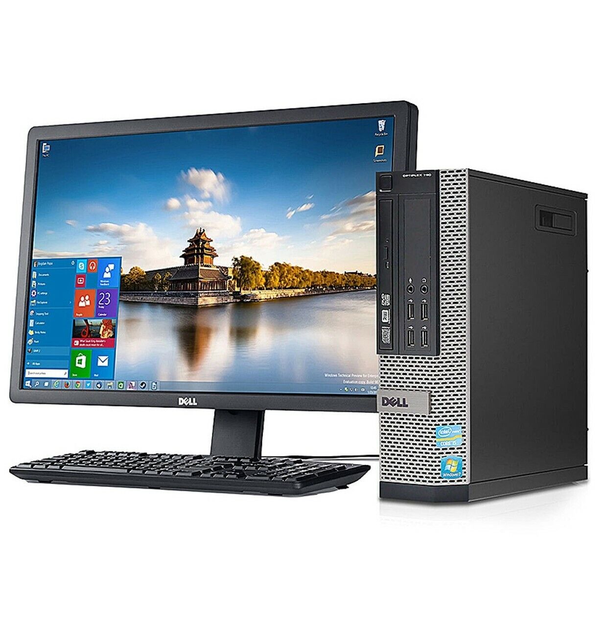 Gaming PC Desktop Computer DELL SFF i7-4790 32GB 512GB SSD HD7570 Windows10 WIFI