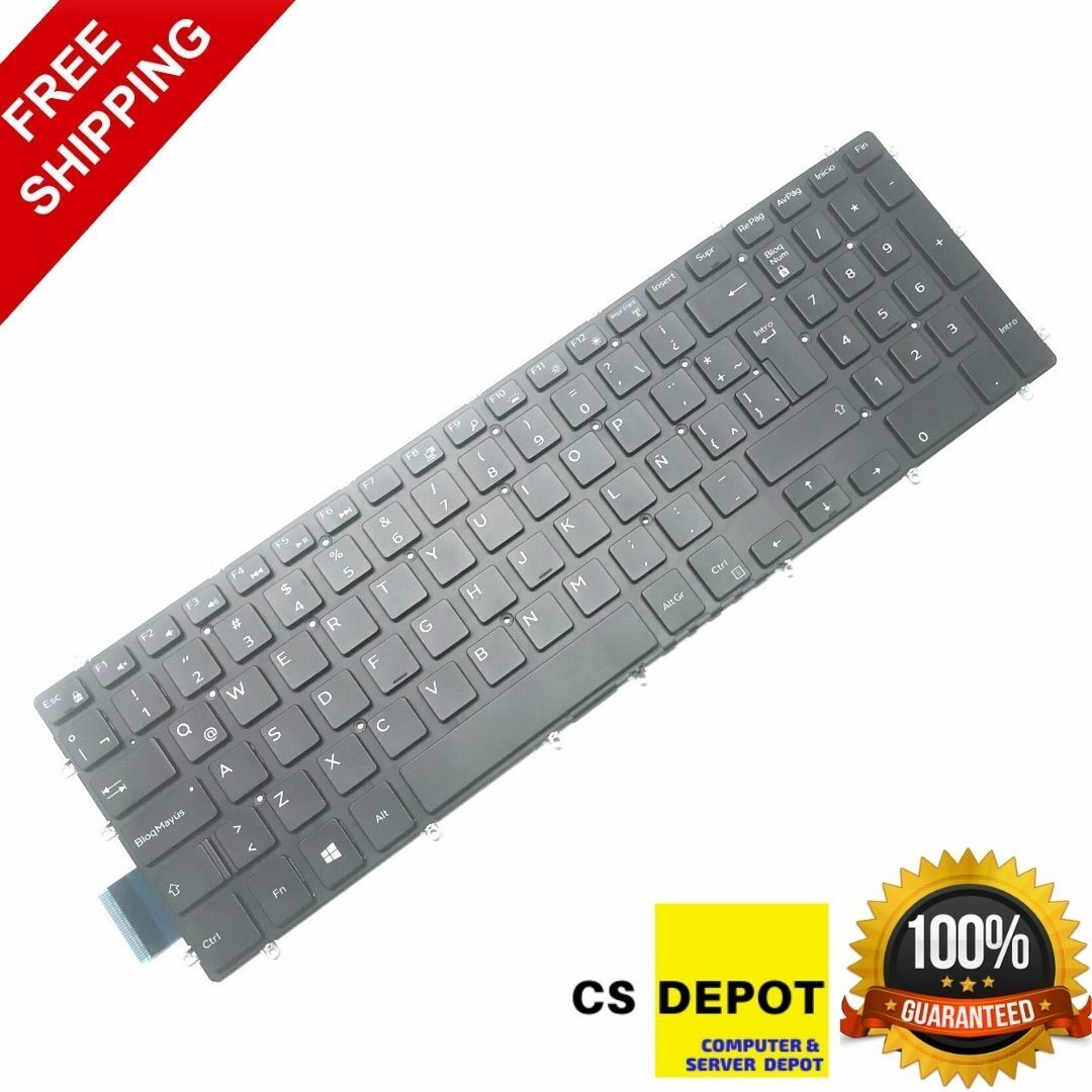 OEM DELL Inspiron 5565 5567 5765 5767 Backlit Latin Spanish Teclado Keyboard