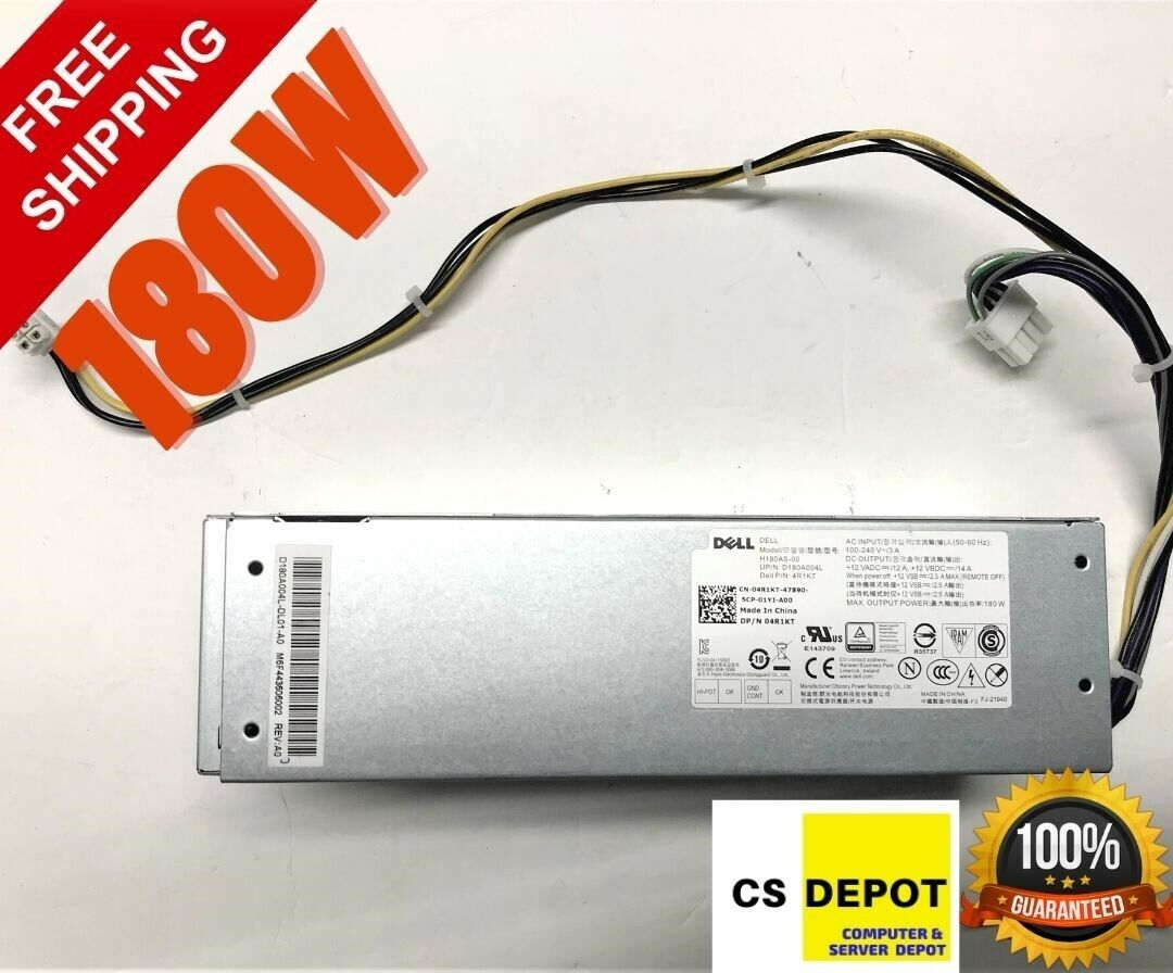 OEM Dell OptiPlex 3040 5040 SFF 180W Desktop Power Supply PSU RKTF0 5XV5K 4R1KT