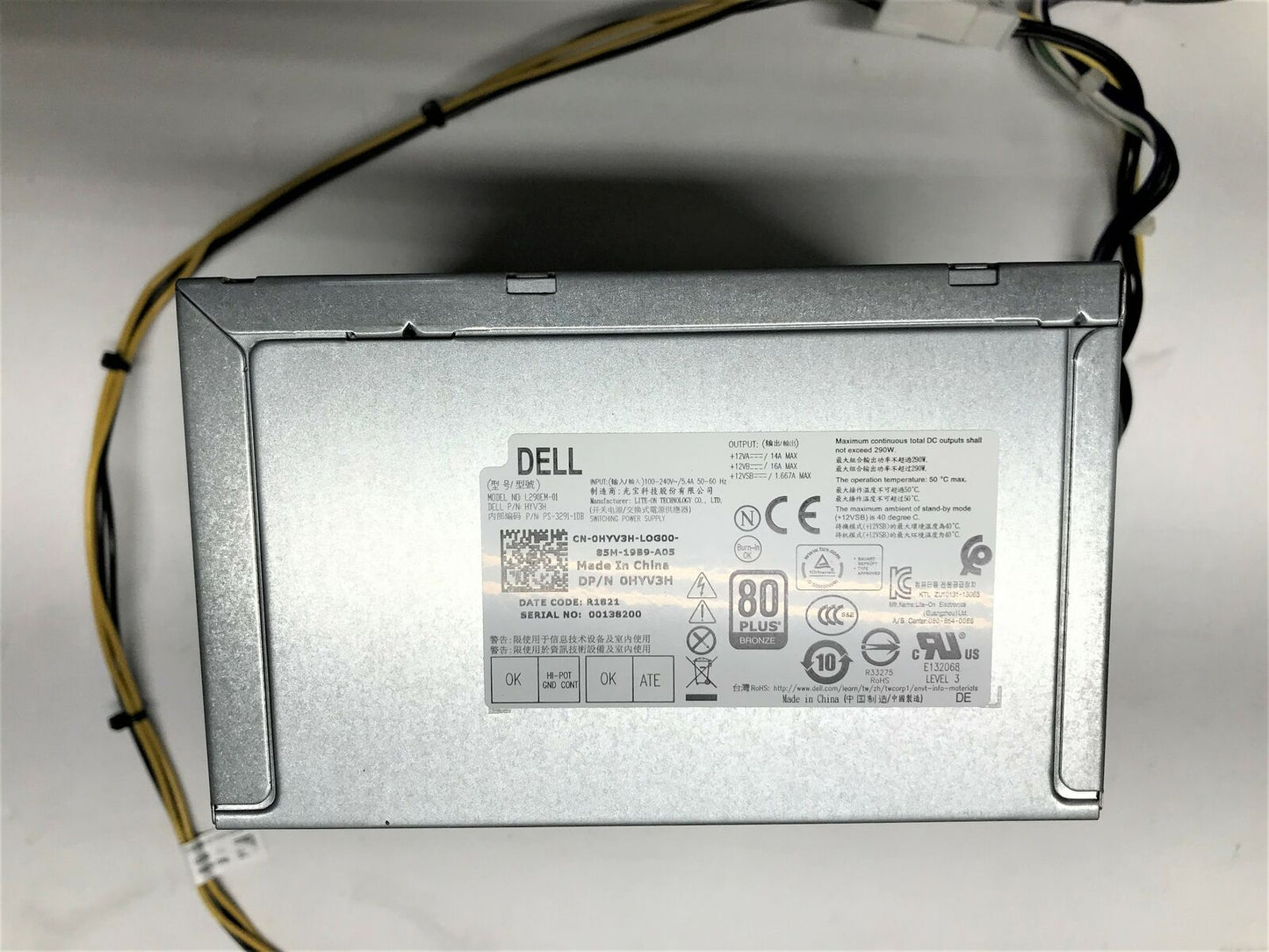 NEW Dell 3020 7020 9020 MT Power Supply P2W4R HYV3H XFXKX RVTHD 776VT N0KPM