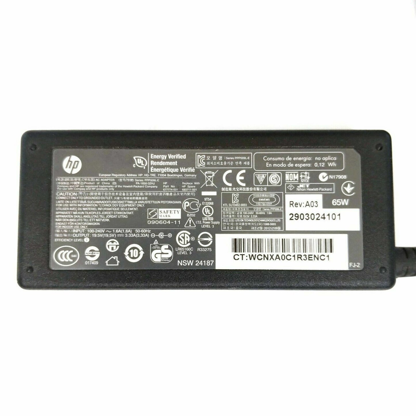 Genuine HP Laptop Charger AC Power Adapter 756413-002 693711-001 19.5V 3.33A 65W