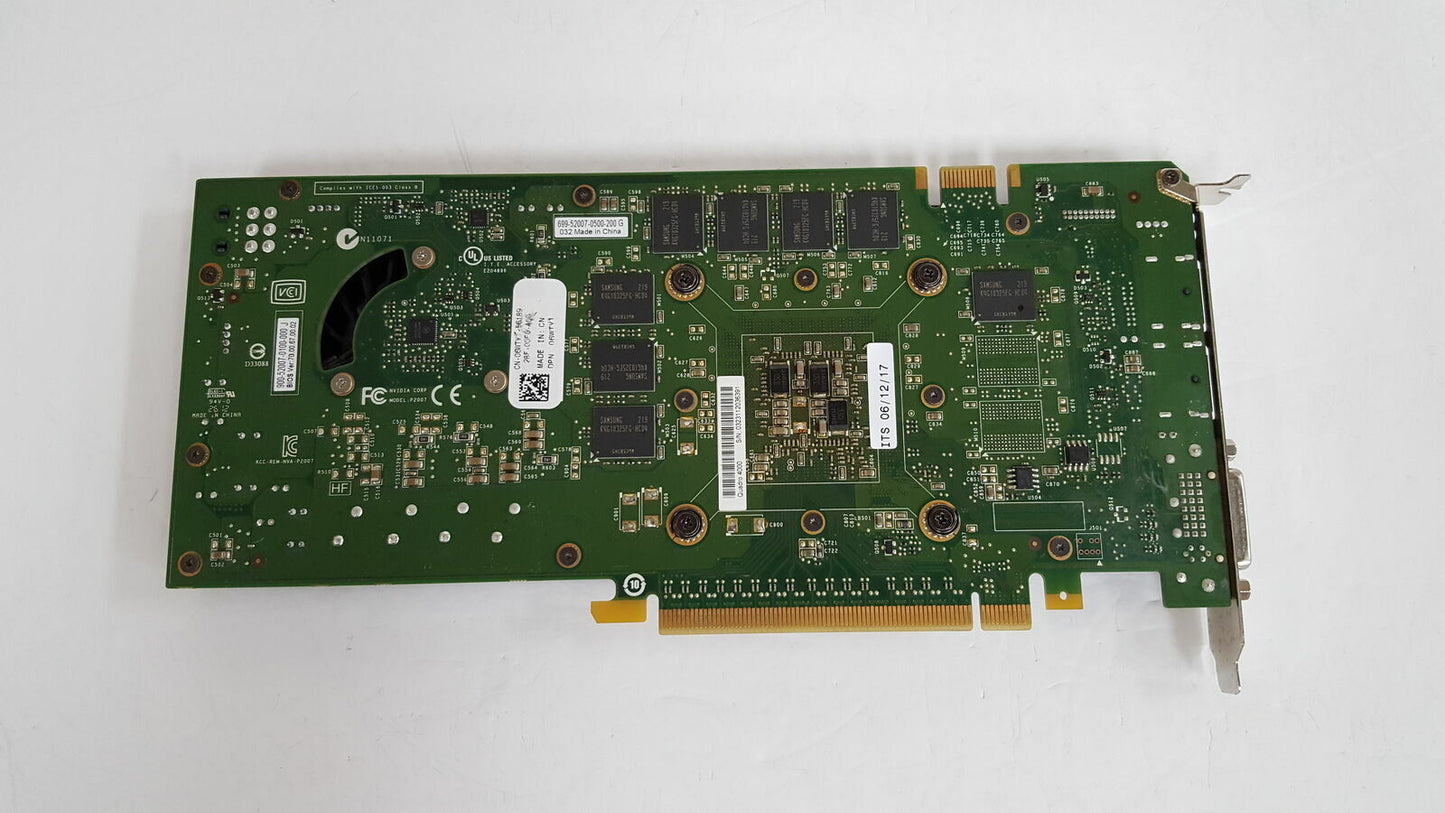 Graphic Card Dell NVIDIA QUADRO 4000 2GB 256-bit Dual DP DVI GDDR5