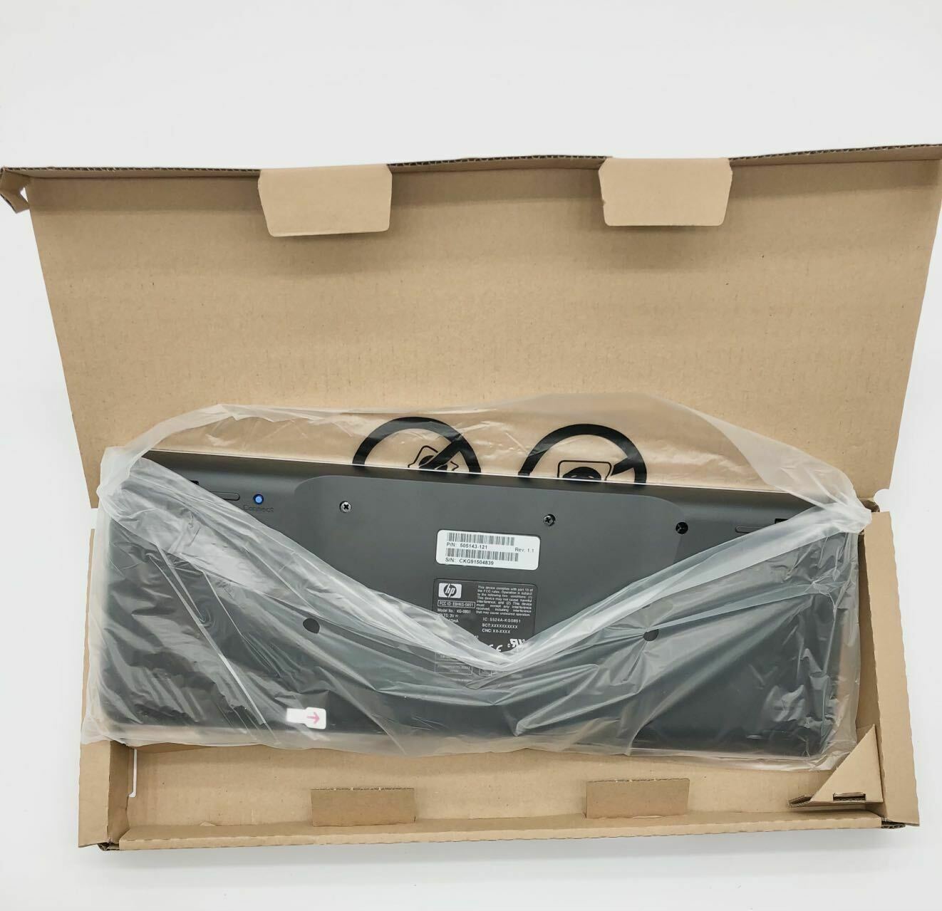 LOT 12 HP KG-0851 WIRELESS KEYBOARD OPTICAL MOUSE DONGLE Bundle 505143-121