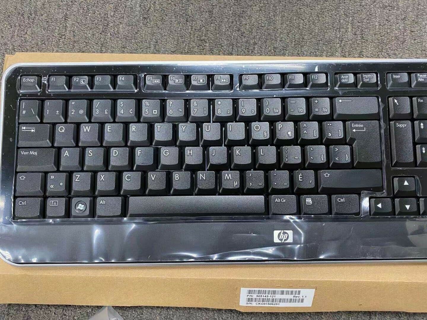 LOT 12 HP KG-0851 WIRELESS KEYBOARD OPTICAL MOUSE DONGLE Bundle 505143-121