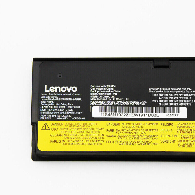 Genuine 01AV490 01AV452 Battery for Lenovo ThinkPad T470 T480 T570 T580 01AV424