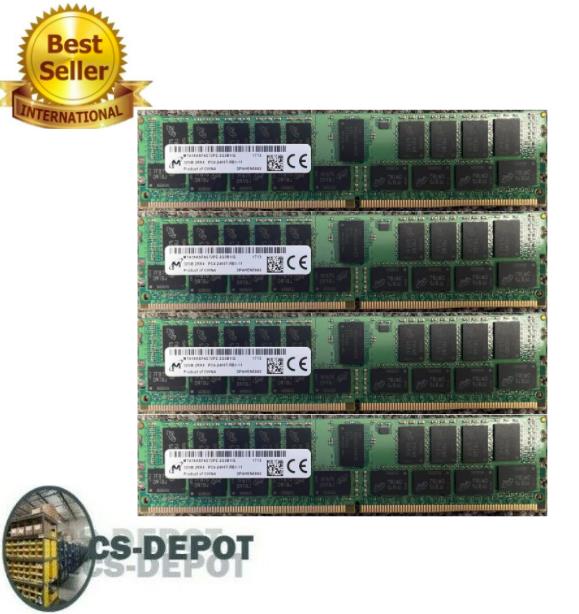 Micron 32GB PC4-2400T-RB1-11 DDR4 MTA36ASF4G72PZ-2G3B1 ECC Reg Server RAM