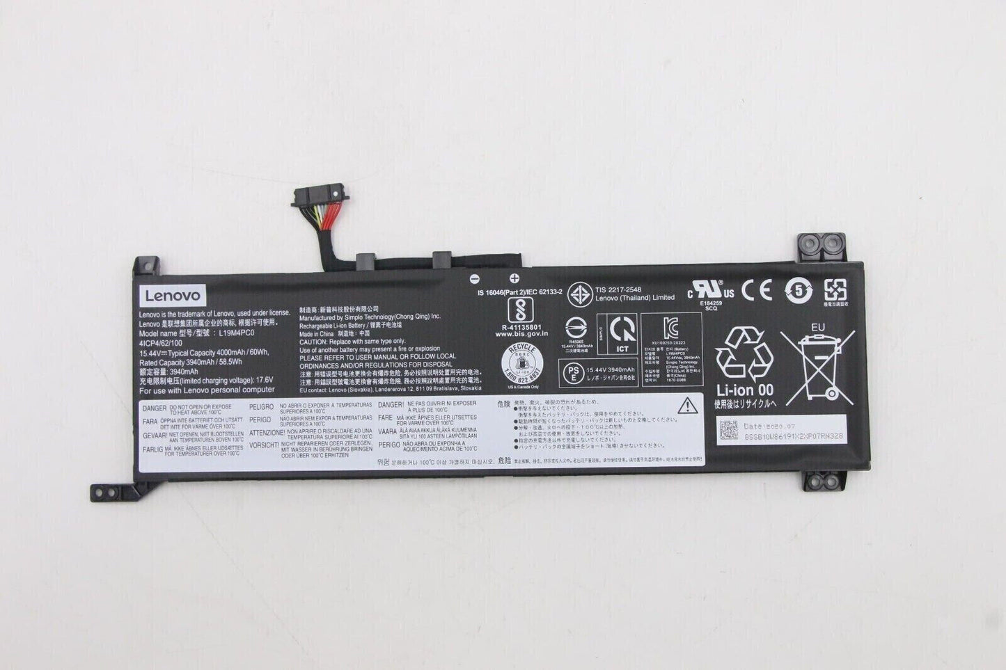 Genuine Lenovo L19C4PC0 L19M4PC0 Battery For Lenovo Legion 5i 15ARH05 15IMH05