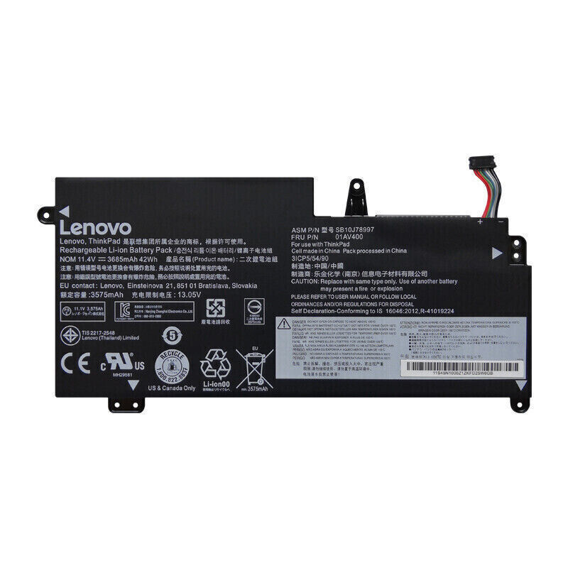 GENUINE OEM 01AV400 01AV401 01AV436 01AV437 Lenovo 13 s2 laptop battery 01AV402