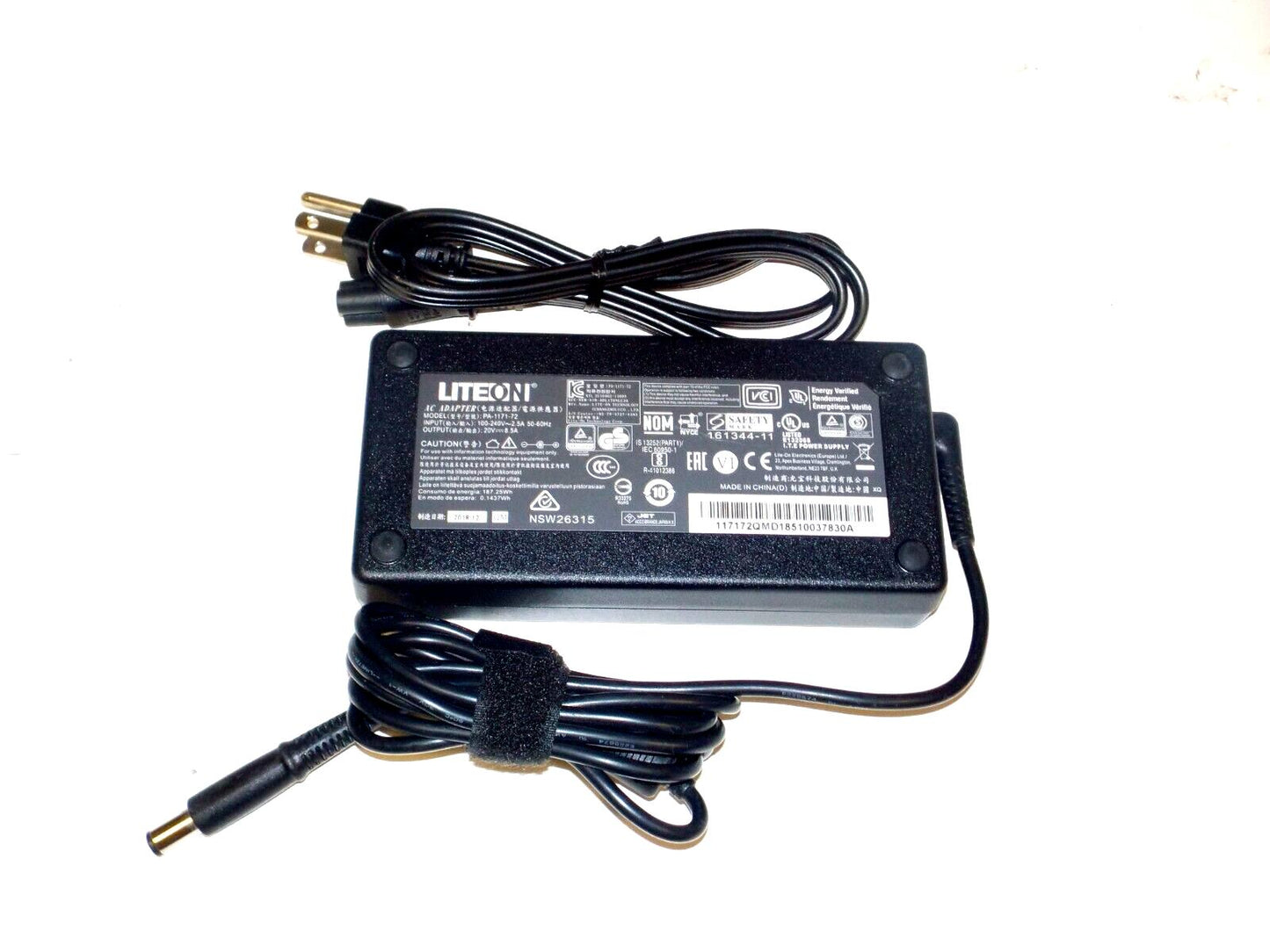 Liteon 170w 20V 8.5A Elgato Thunderbolt 3 Power Supply PA-1171-72 AC Adapter Bel