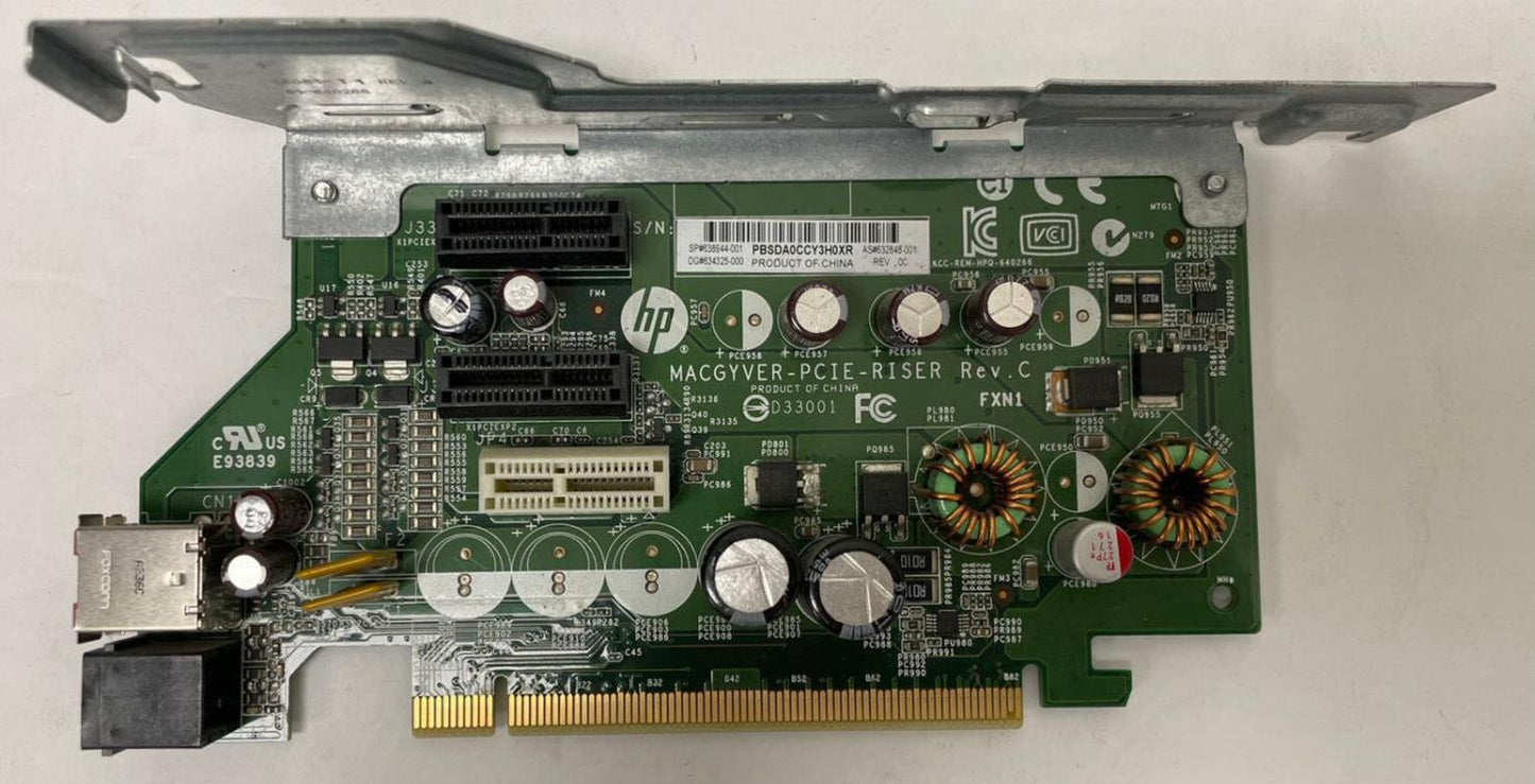 LOT 2 HP RP5800 POS PC MacGyver PCIE to PCIE Riser Card 640266-001 638944-001