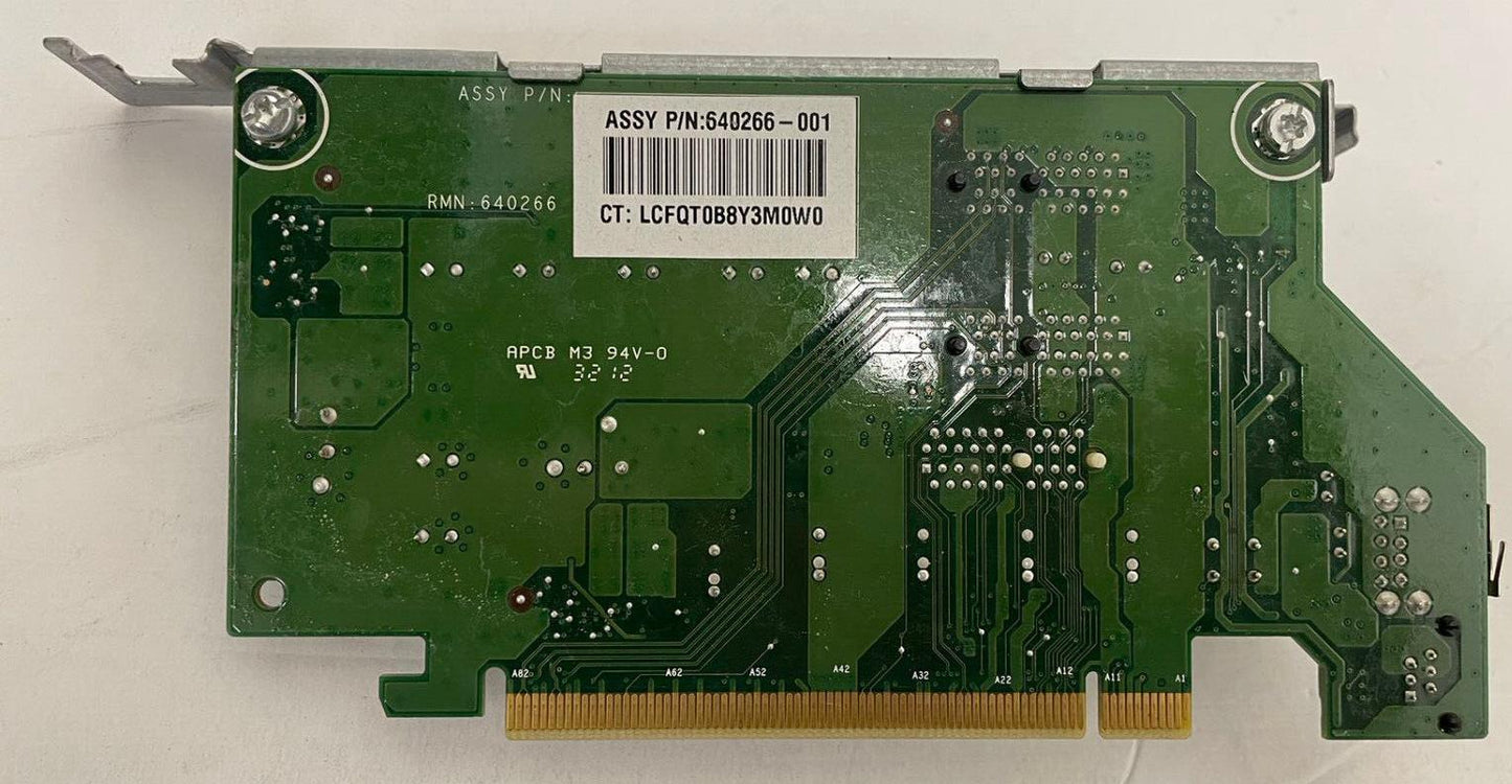LOT 2 HP RP5800 POS PC MacGyver PCIE to PCIE Riser Card 640266-001 638944-001