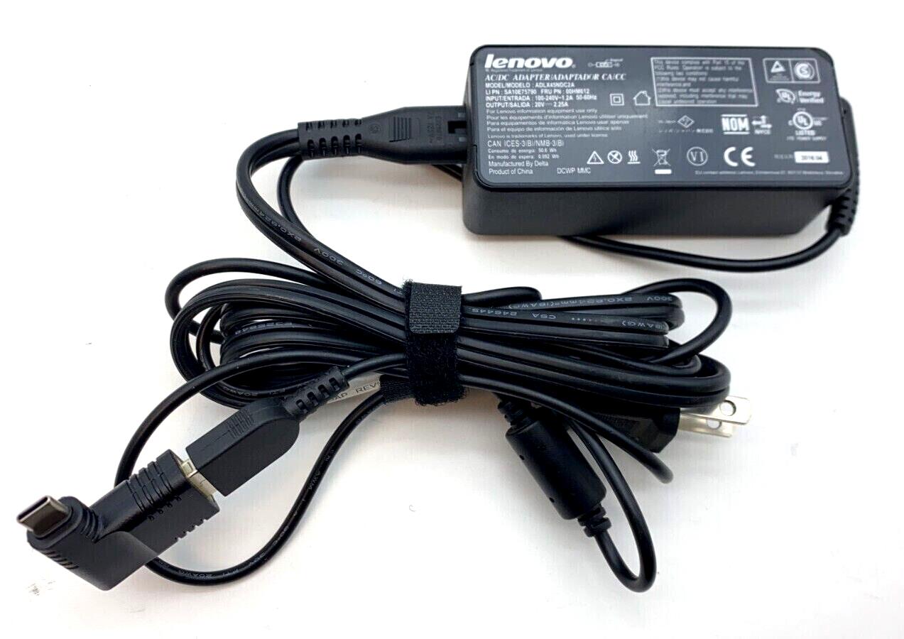 Genuine Lenovo 45W USB-C Type-C Power Laptop Charger for HP Chromebook/Pavilion