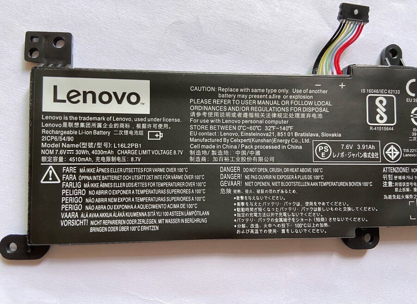 Genuine L16C2PB2 L16M2PB1 L16L2PB2 Battery for Lenovo IdeaPad 320-15IKB 17IKB
