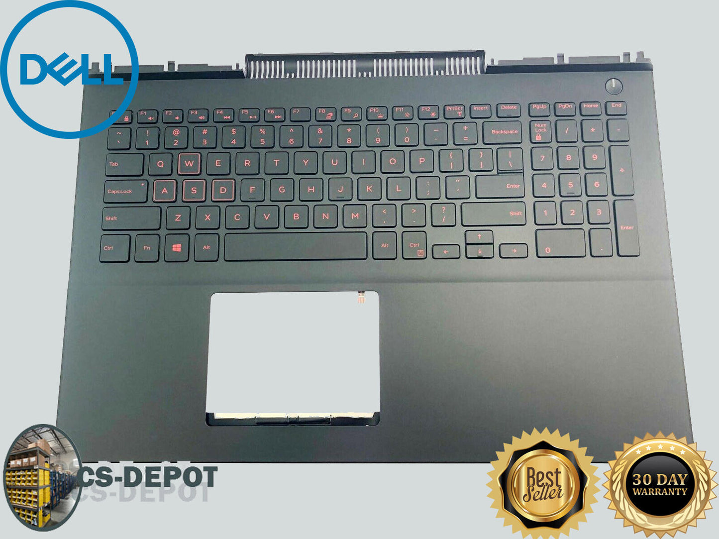 Dell Inspiron 15 7567 7566 Palmrest Backlit Keyboard 0MDC8K 0KN55