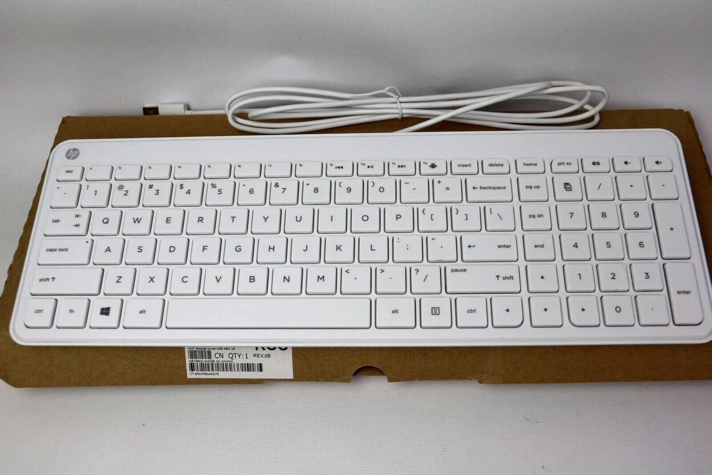NEW 853236-001 Hp Usb Keyboard Us White 20-C010 24-G257C 20-C013W 20-C023W