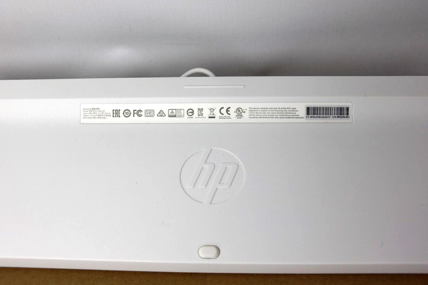 NEW 853236-001 Hp Usb Keyboard Us White 20-C010 24-G257C 20-C013W 20-C023W