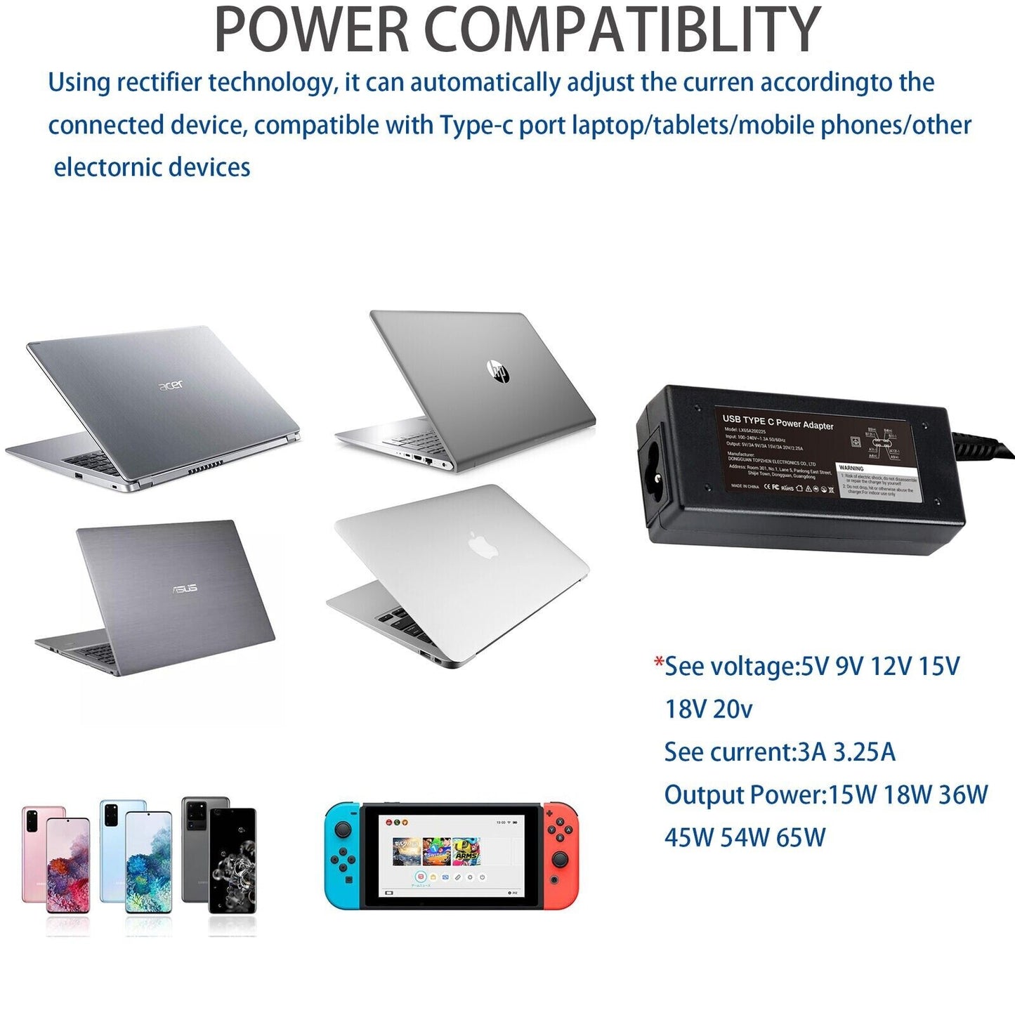45w USB-C Super Fast Wall Charger+6ft Cable For Samsung Galaxy Note 10+5G+Lite