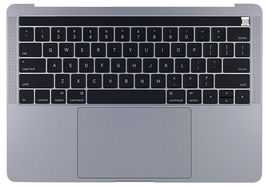 OEM SPACE GRAY Top Case Palmrest+ Keyboard+Battery For 13" MacBook Pro A1706