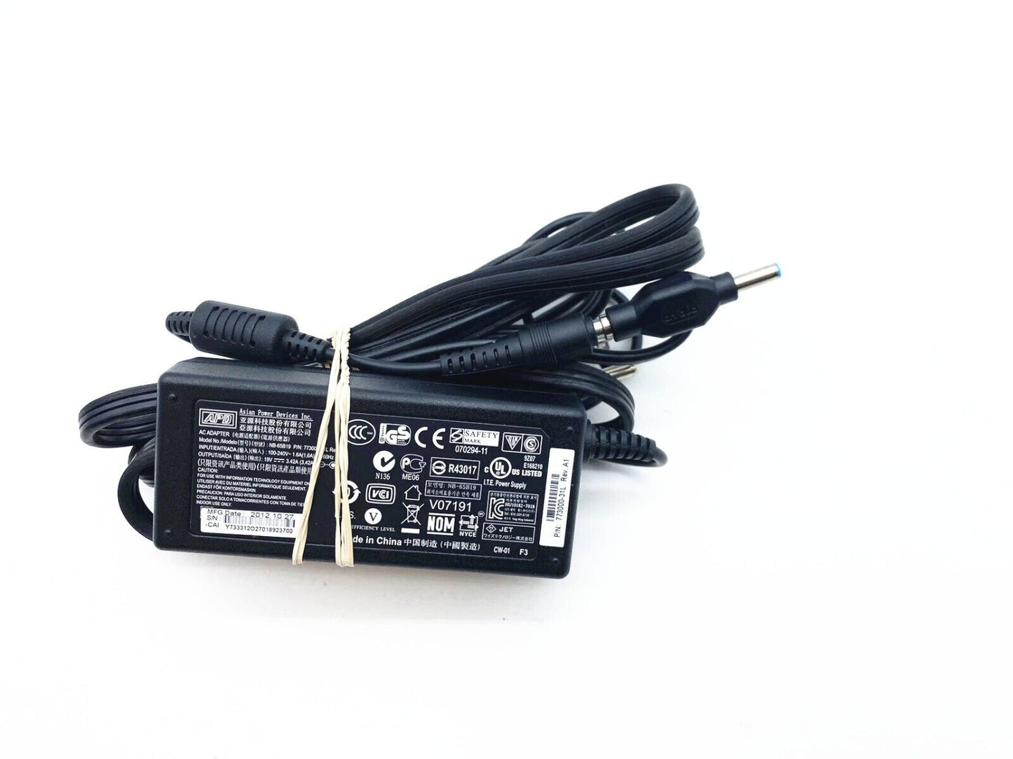 65W AC Adapter Charger for HP ProBook 440-G3 450-G3 455-G3 640-G2 645-G2 650-G2