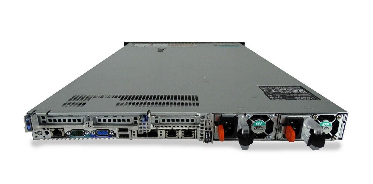Dell PowerEdge R630 2.5" 8 Bay 1U Server Barebone motherboard 2x 750W Raid H730