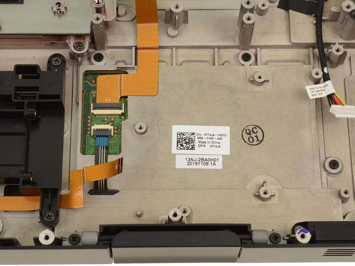 Genuine Dell Latitude 5424 Rugged Palmrest Touchpad F74J6 77DPF W/Board PT0Y1