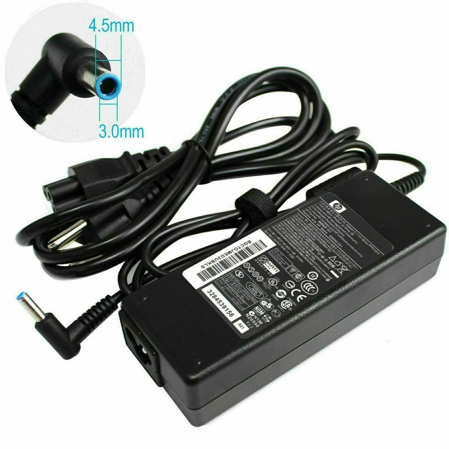 90W Genuine HP AC Adapter Charger blue tip 19.5V for Chromebook Pavilion Envy