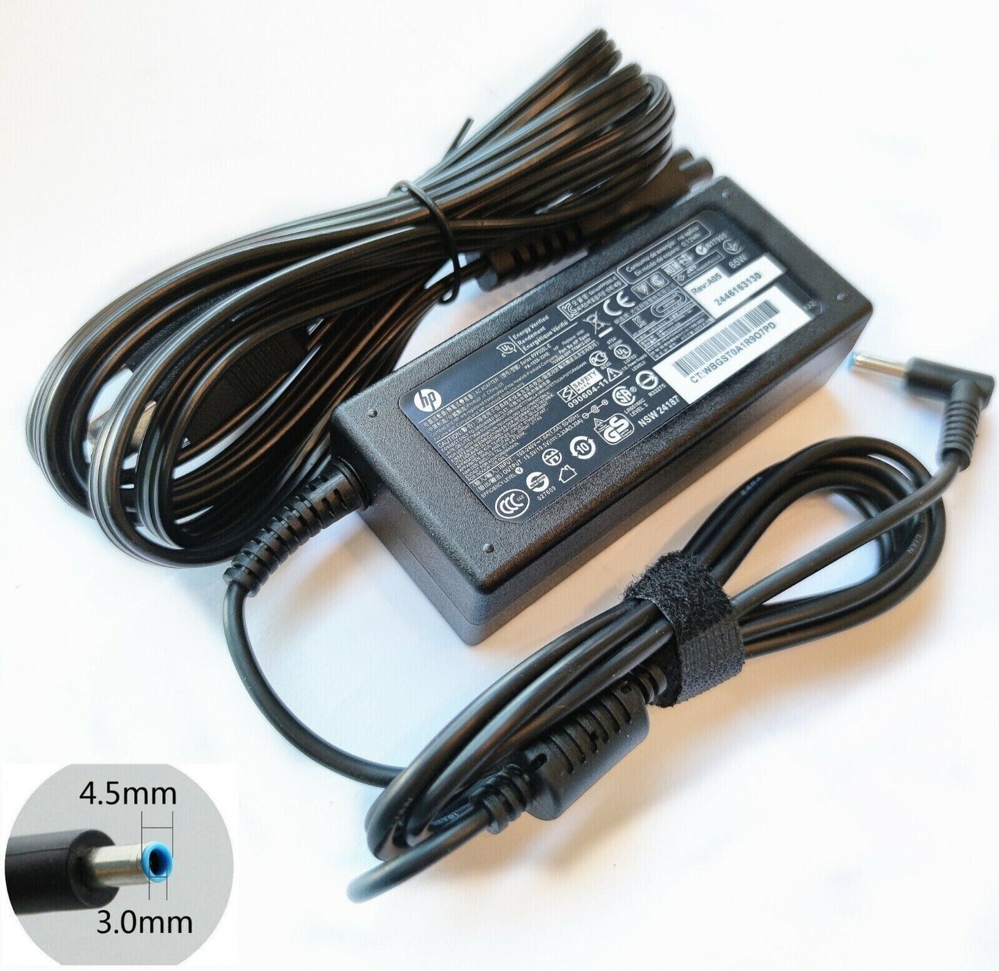 Lot 7 Genuine OEM blue tip HP 65W Pavilion 710412-001 AC Adapter Charger