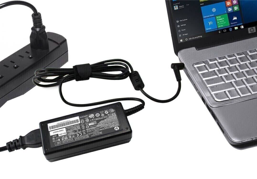 Lot 7 Genuine OEM blue tip HP 65W Pavilion 710412-001 AC Adapter Charger