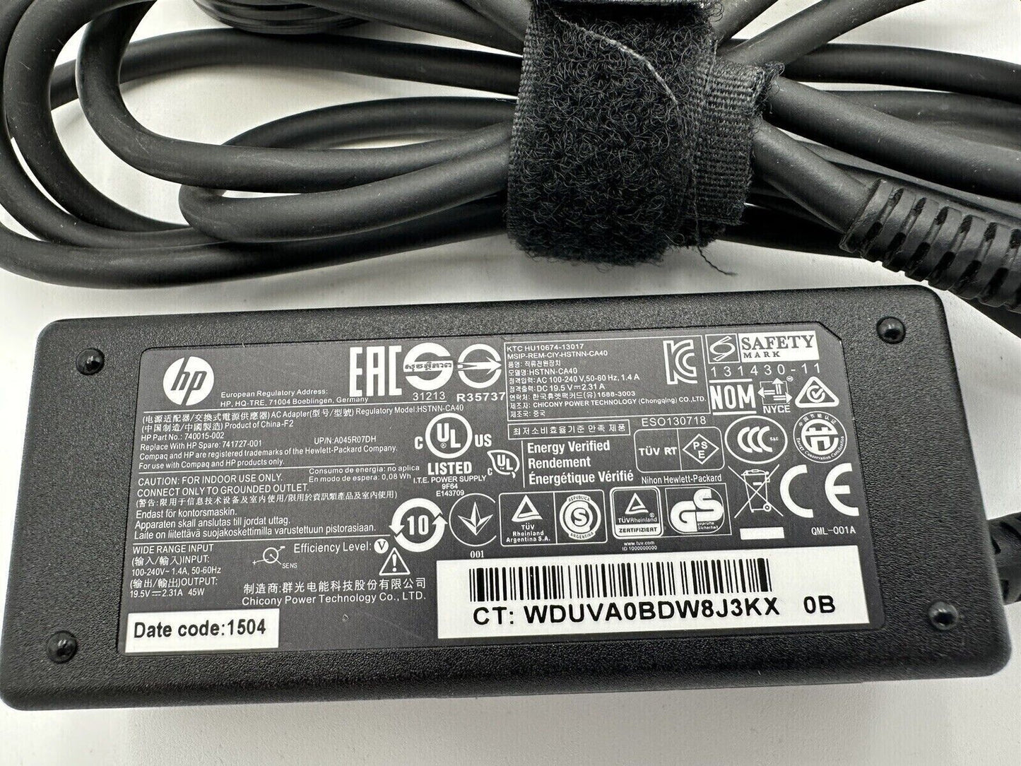 Lot 14 OEM 45W Blue Tip Laptop Charger for HP EliteBook G3 G4 EliteBook 850-G4