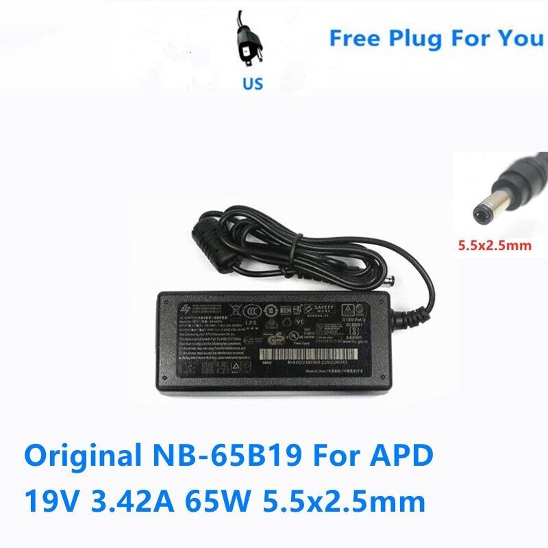 AC/DC Adapter charger power 19V 3.42A 65W for ASUS R33030 N17908 V85 5.5*2.5MM F