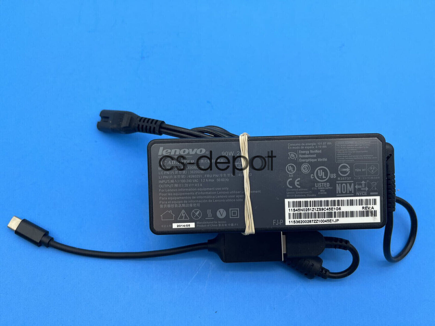 Lenovo 45W 65W 90W USB-C Charger Type-C Adapter For ThinkPad X1 Carbon Yoga T490