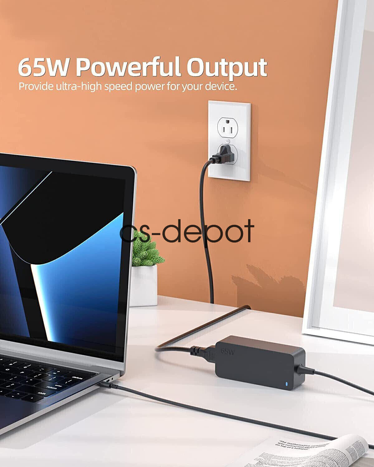 Lenovo 45W 65W 90W USB-C Charger Type-C Adapter For ThinkPad X1 Carbon Yoga T490