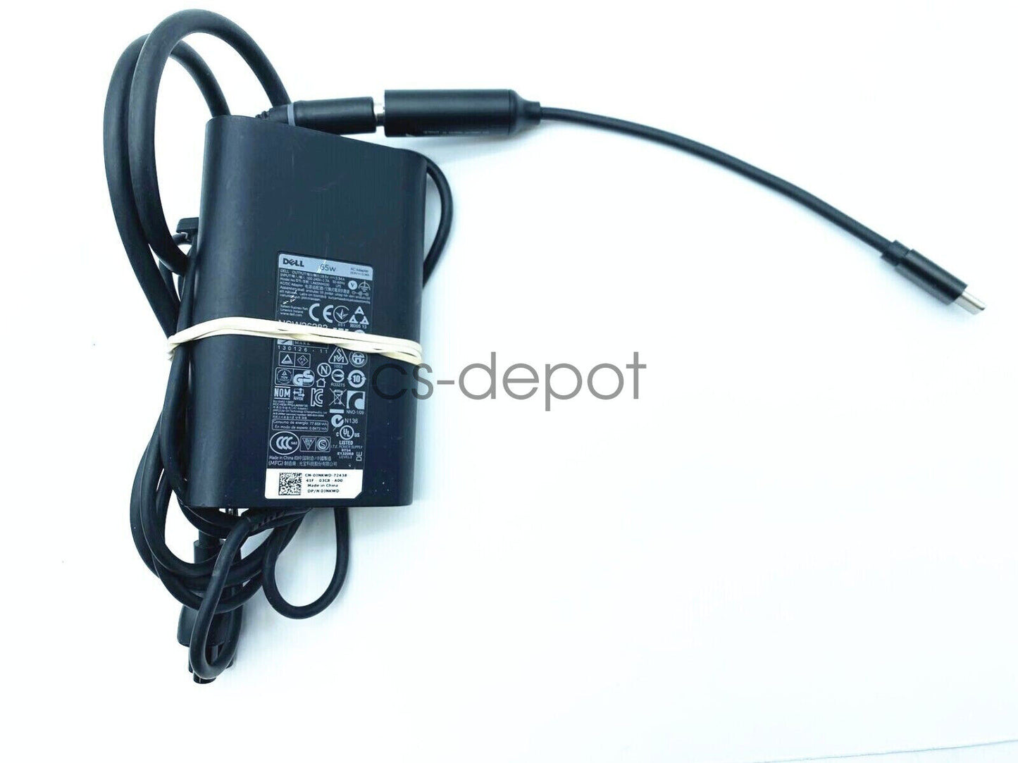 Genuine Dell Laptop 65W USB-C Charger DA65NM190 GJJYR MVPDV Chromebook 3100 2WDR