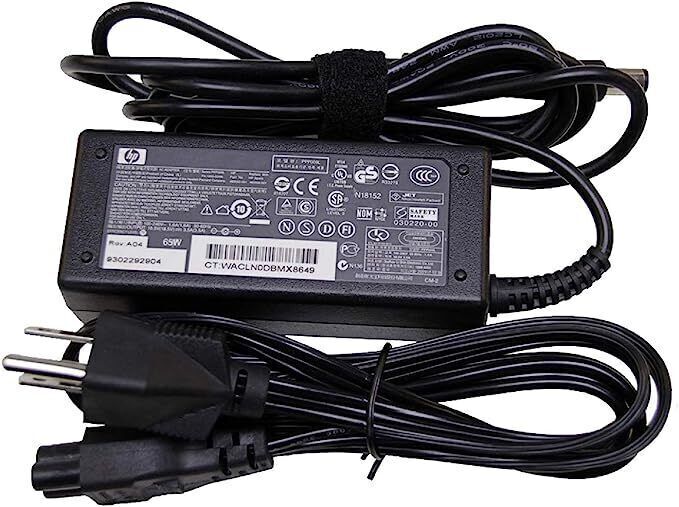 Genuine HP 2000 Series Notebook Laptop AC Adapter Charger Power Cord 65W 7.4mm