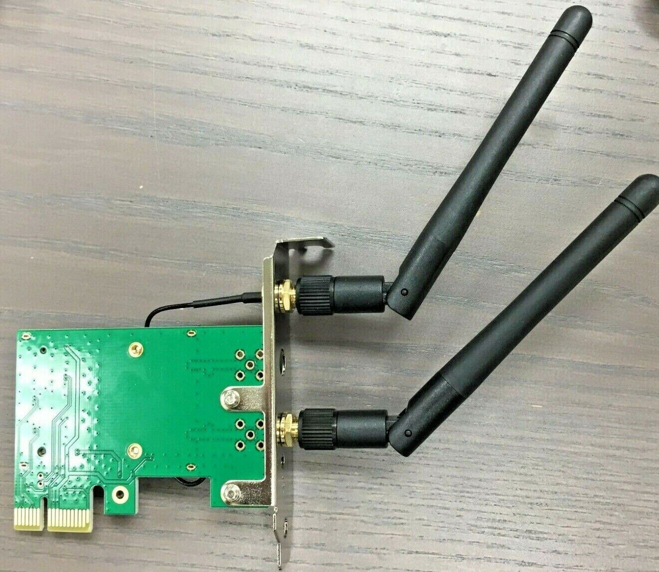 Dual Band 300M 2.4G Wireless Network Card WiFi PCI-E X1 Desktop +2 Antenna