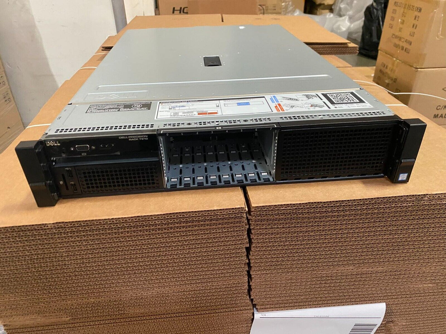 Dell Precision Rack 7910 server 8 bay 2.5 Barebone Chassis w/ Fans Cables FJDV7